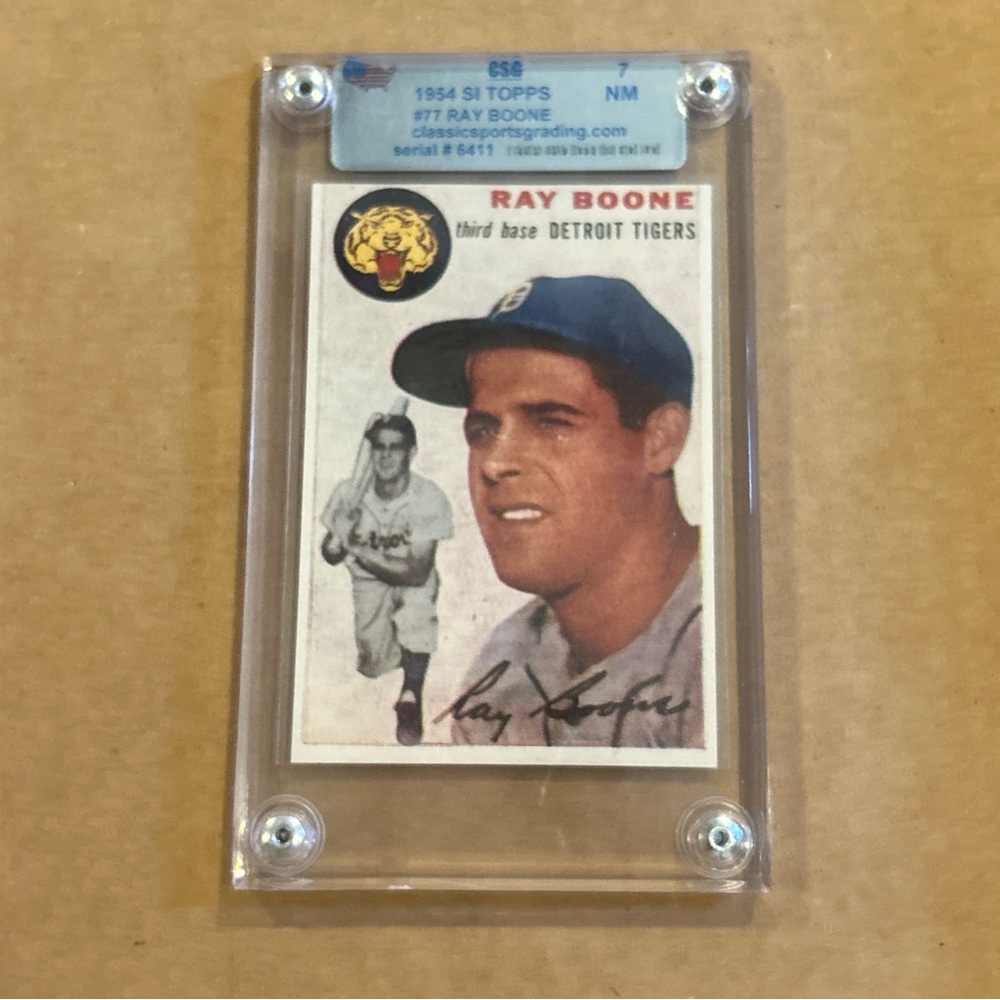 1954 Topps Ray Boone 7 NM Card #77
